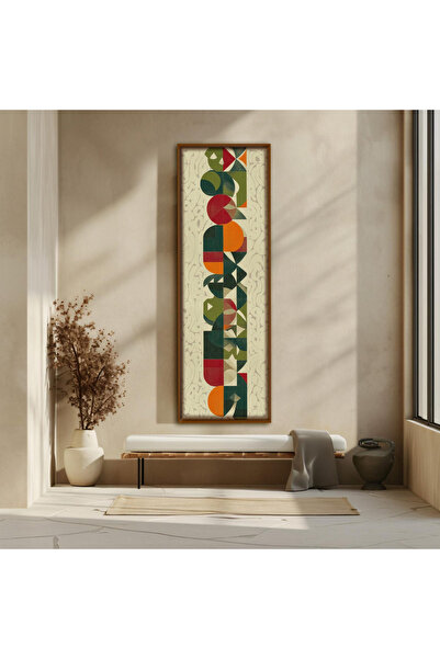 Tuba Decor Tek Parça Gerçek Ahşap dikey Panorama Çerçeveli Tablo