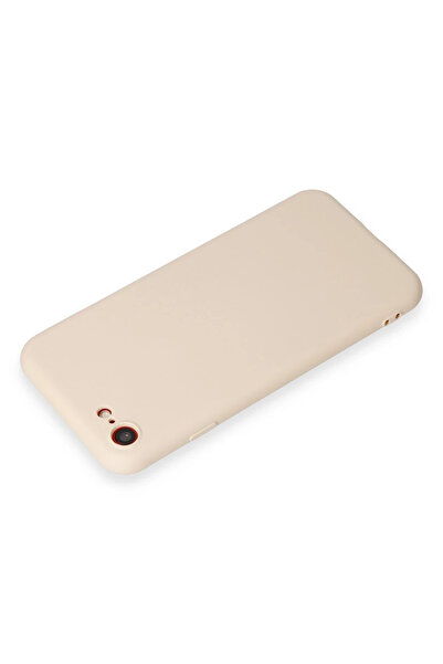 Epilons جراب ايفون 7 سيليكون اول - كريمي