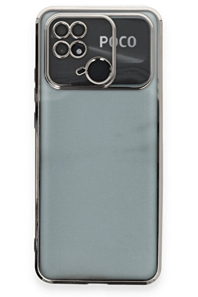 Epilons حافظة ريدمي 10C من السيليكون مع عدسة - فضي