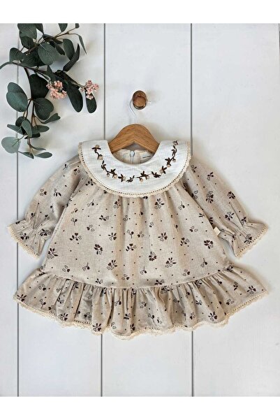Panfilia Baby Girl Child Robadan Ruffled Lace Floral Dress, Birthday, Wedding...