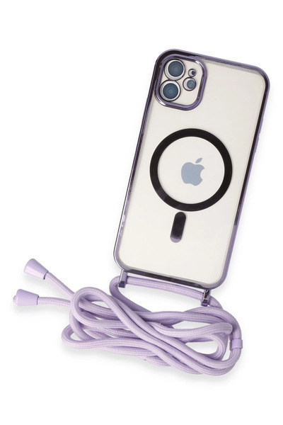 Epilons جراب آيفون 11 ديفو ليزر معلق غطاء ماجسيف - أرجواني