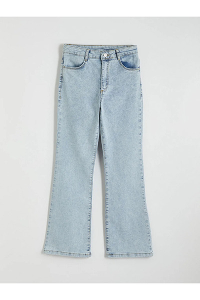 LC Waikiki LCW Kids Mavi Ispanyol Paça Kız Çocuk Jean Pantolon