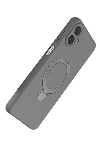 Epilons غطاء جالاكسي A07 4G مع حامل ماج سيف - رمادي تيتانيوم