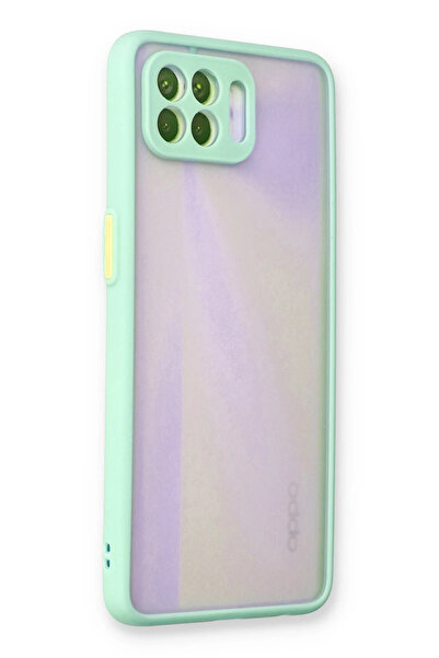 Najmaddin غطاء حماية سيليكون مونتريال لهاتف اوبو رينو 4 لايت من نيو فيس - تركواز