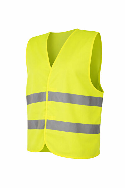 Yellow Square Lightweight reflective vest, made of knitted polyester, reflect...