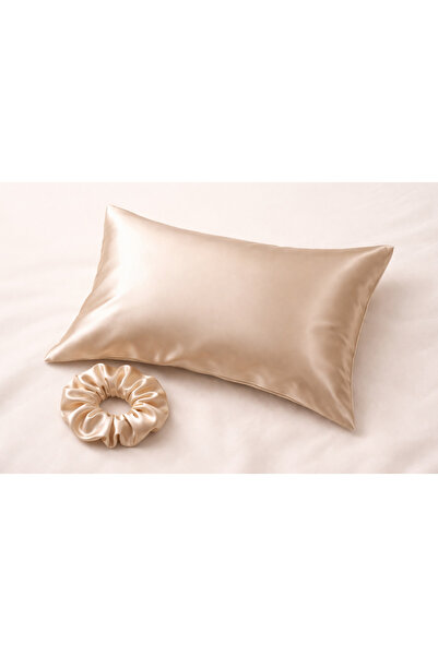 meriyhome İpek saten 50/70 cm 1 adet yastık kılıfı +1 adet saç tokası.