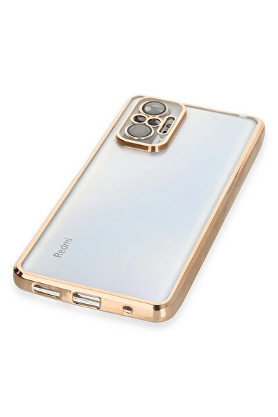 Epilons حافظة ريدمي نوت 10 من السيليكون مع عدسة - ذهبي