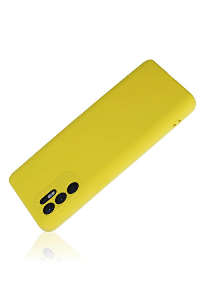 Epilons حافظة رينو 6 نانو من السيليكون المخملي - أصفر1