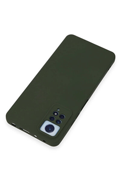 Epilons حافظة Redmi Note 12 4G من السيليكون المخملي الداخلي - أخضر داكن