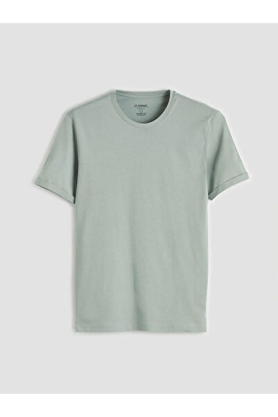 LC Waikiki Green Slim Fit Crew Neck Men's T-Shirt (S6)