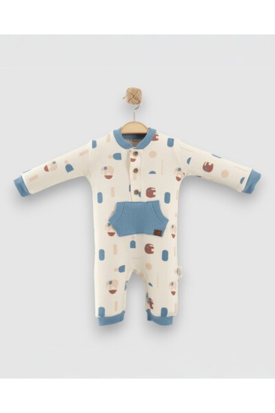 VOY KİDS Baby Boy's Pocket Detailed Seasonal 6-9-12-18 Months Ribbed Flexible...