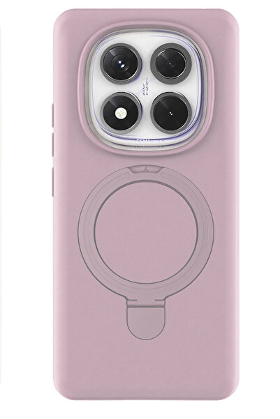 Epilons غطاء ريدمي نوت 14 4G مع حامل ماج سيف - وردي