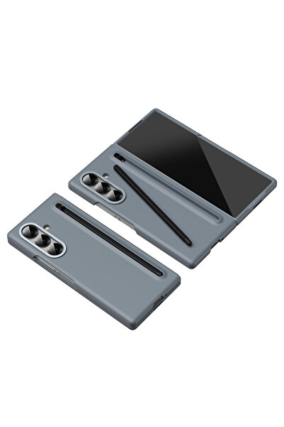 Najmaddin غطاء جوكو سامسونج جالاكسي زد فولد 6 هول فولد - رمادي تيتانيوم