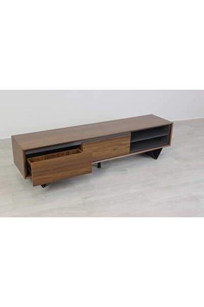 DEC8 A luxurious TV stand with a distinctive and modern design.