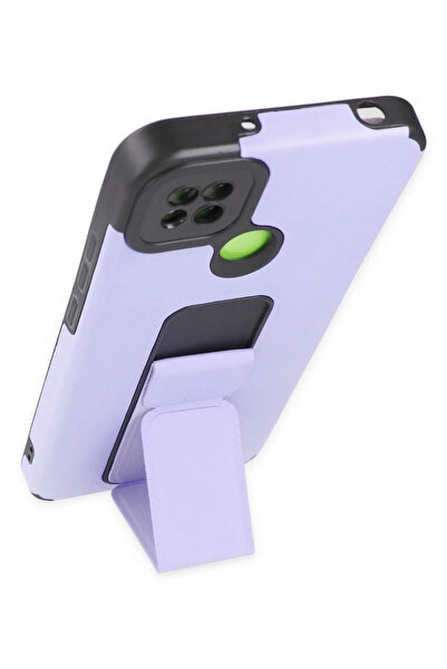 Epilons حافظة ريدمي 9C من السيليكون مع حامل ميجا - أرجواني