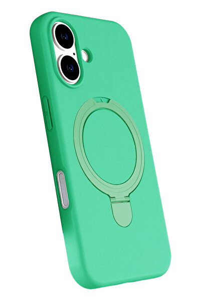 Epilons غطاء آيفون 16 ماج سيف مع حامل - أخضر