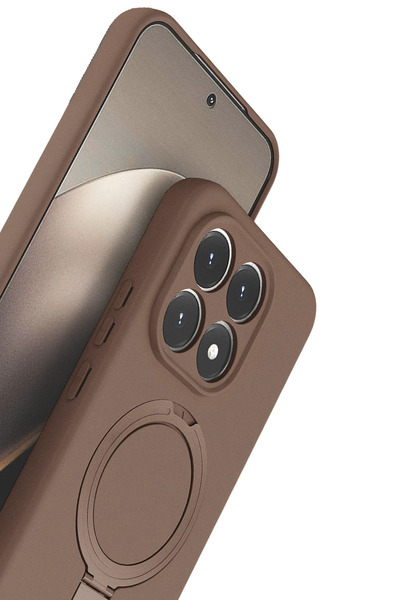 Epilons غطاء Mi 15T Magsafe مع حامل - تيتانيوم صحراوي