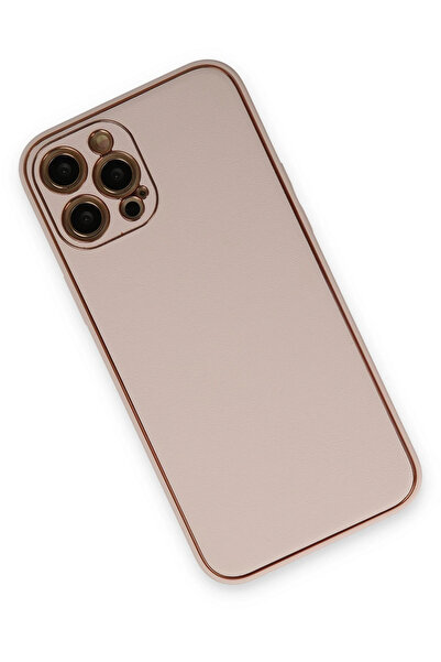 Najmaddin غطاء سيليكون من جلد كوكو لهاتف آيفون 12 برو ماكس من نيو فيس - بودرة