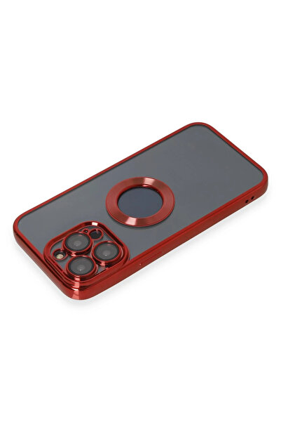 Najmaddin حافظة نيو فيس آيفون 14 برو ماكس من السيليكون - أحمر