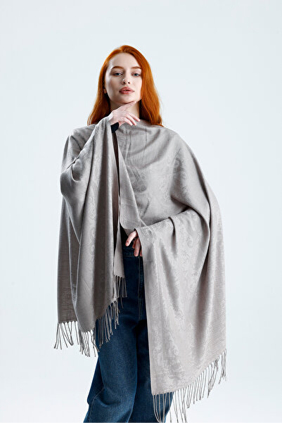 CHALE Shine Series Pashmina Shoulder Shawl - Premium Woven Double-Sided Pashm...