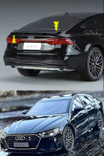 shop Audi A7 Araba Siyah 1:24 Diecast Metal Model Araba Koleksiyon Araba 21 C...