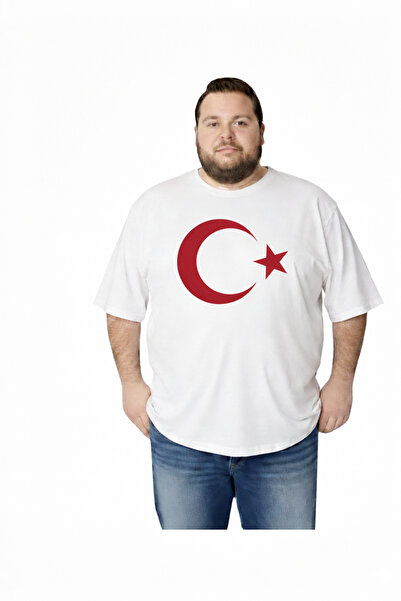 sngl Men's Large Size Short Sleeve Moon Star T-Shirt 3XL 4XL 5XL 6XL 7XL 8XL 9XL