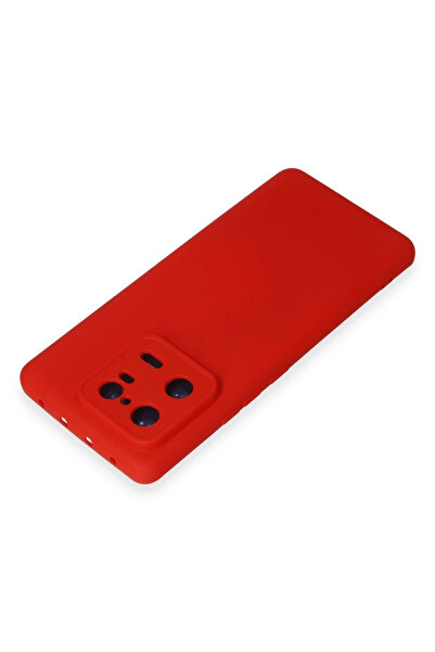 Epilons حافظة Mi 13 من السيليكون المخملي الداخلي نانو - أحمر