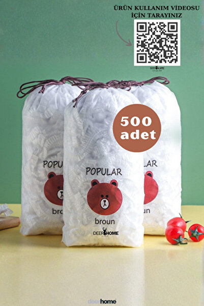 MCA Deerhome Lastikli Tencere ve Tabak Bonesi 21 cm – 500 Adet | Esnek Streç,...