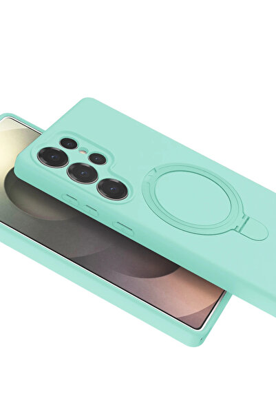 Najmaddin غطاء Newface Samsung Galaxy S24 Ultra Regal Magsafe مع حامل - أخضر ...