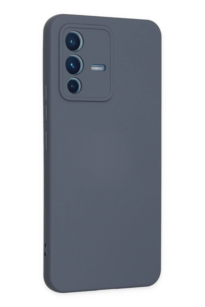 Epilons حافظة V23 5G من السيليكون المخملي الداخلي - رمادي