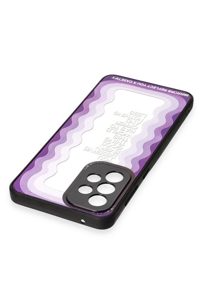 Najmaddin نيوفايس حافظة سامسونج جالاكسي A33 5G غطاء مرآة منقوش - مرآة - 5