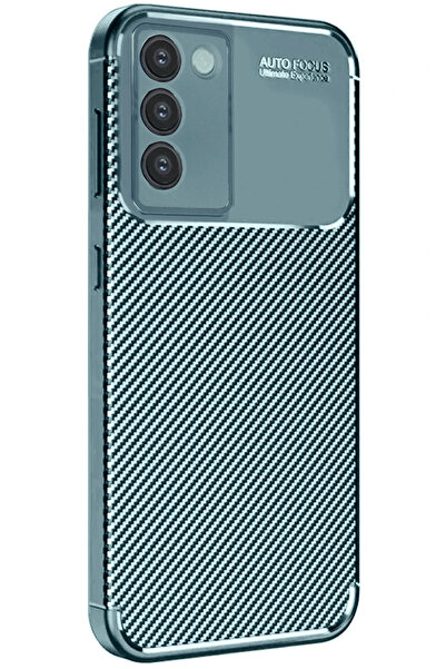 Najmaddin غطاء Newface Vivo V30 Lite 4g ذو التركيز التلقائي من الكربون - أخضر...