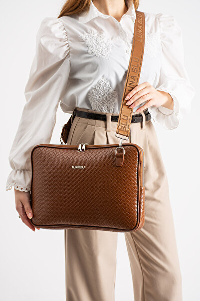 LUNABLU 13-14" Inch Waterproof Fabric Featured MacBook Air-Pro Briefcase Note...