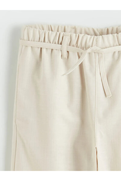 LC Waikiki LCW ECO bež široke pantalone za devojčice