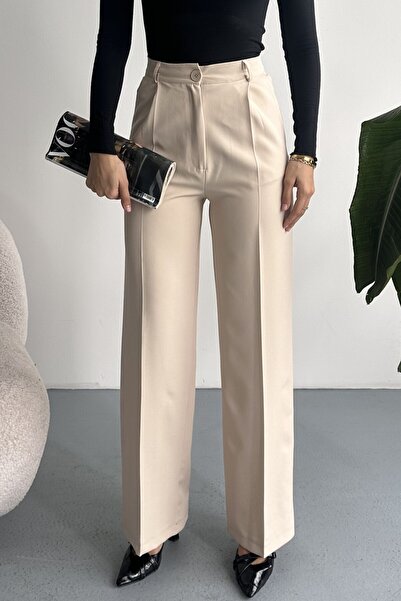 moda armanc Women's Palazzo Trousers Oversize Original Cut - High Waist Wide ...