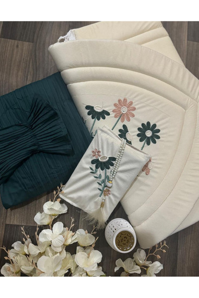 Gerenic طقم صلاة طبي يتضمن سجادة وشرشف وغطاء مصحف.