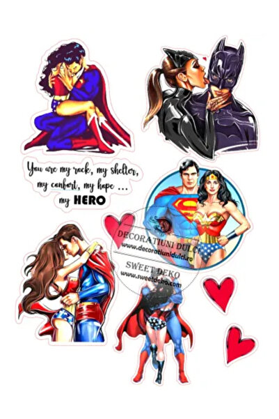 Decoratiuni Dulci Imagine comestibila pentru tort | My hero - Decupat