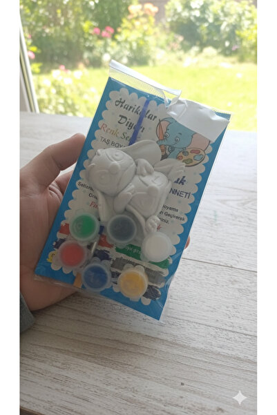 C&On Design Alçı Boyama Seti STİTCH - Sevimli Karakter Figürlü & 6 Renk Boyal...