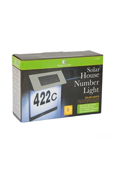 Virtual Trend Lampa LED de Exterior cu Numar Casa, Incarcare Solara, Acumulat...