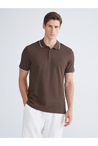 LC Waikiki Nevavm with a Difference Polo Collar Short Sleeve Men's T-Shirt