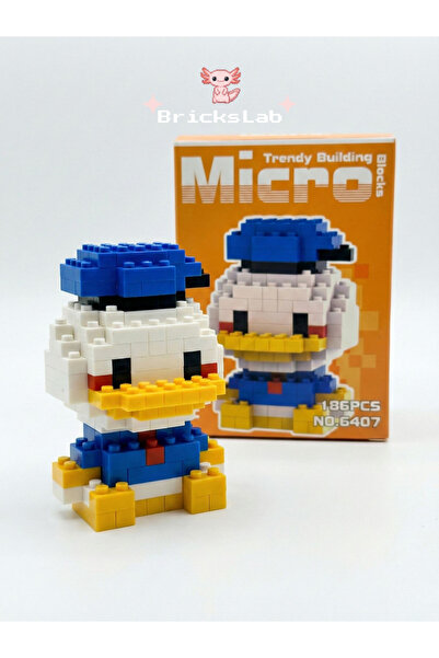 Bricks Donald Duck Figür Disney– Mini Blok Yapım Oyuncağı 3D Puzzle