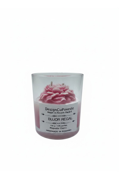 OEM Lumânare Parfumată Artizanală din Ceară de Soia – Model "Bujor Înflorit" ...