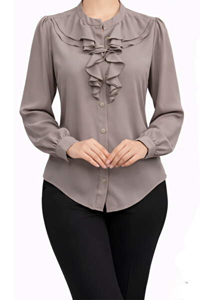 TREBIEN Farbelalı Uzun Kollu Gömlek