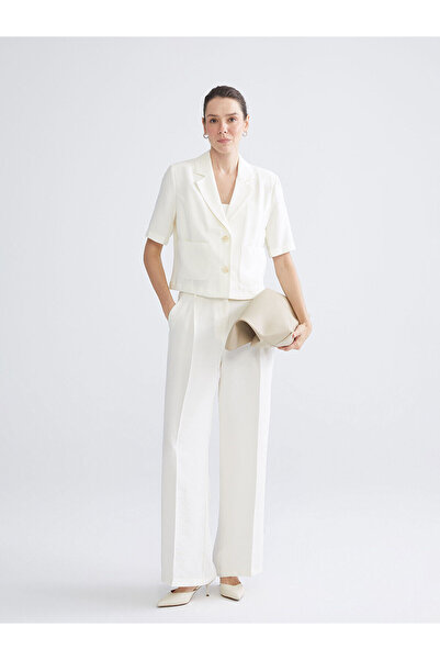 LC Waikiki Vlastite brendirane nove sezonale široke ženske pantalone slobodno...