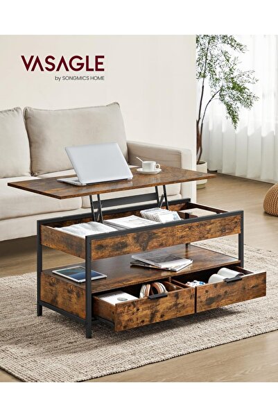 Talis Masuta de Cafea Stil Modern Maro-Negru 100x50x48 cm