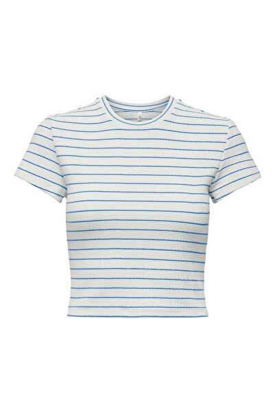 ONLY 15368322 ONLANITS Top scurt cu mâneci scurte și decolteu rotund, pentru ...