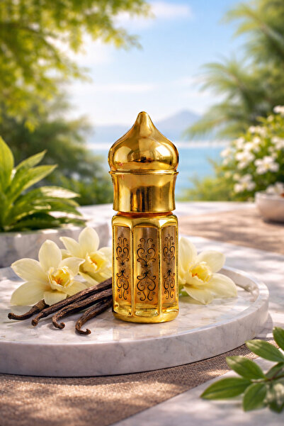 AROMENZA Vanilya Gülü Esansı 3 ml – Premium Kalıcı Konsantre Çiçeksi Ham Parf...