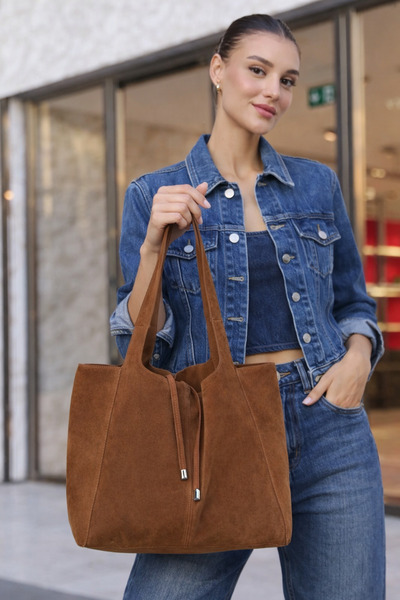 ALIANNO BAGS&SHOES&ACCESSORIES SÜED TABA CASUAL ÇANTA