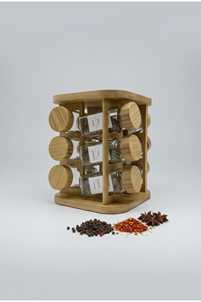 Sağlam Döner Standlı 12’li Baharatlık Seti