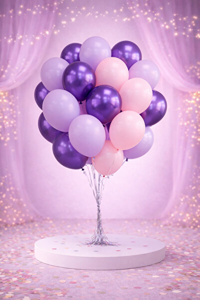 Işıltı Balon Dükkanı Premium Rosegold Pink Balloon Set – Birthday & Opening C...